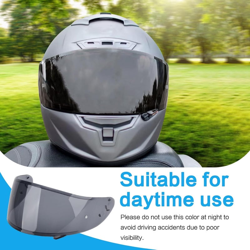 RIDLOG RF 1200 Motorcycle Helmet Visor for RF-1200 CWR-1 Helmet Visor X14 Face Shield Replacement for RF-1200 CWR-1 X14 Z7 X-Spirit Tinted RF1200 Visors (Grizzly) - Image 2